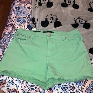 Green shorts
